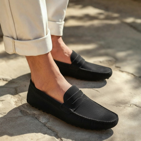 Verfijnde Suède Driver Schoenen - Cortez Stijl