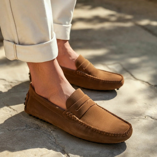 Verfijnde Suède Driver Schoenen - Cortez Stijl