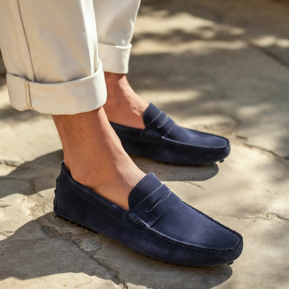 Verfijnde Suède Driver Schoenen - Cortez Stijl