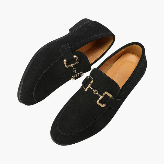 Carvell Line Minimalist Suede Loafers