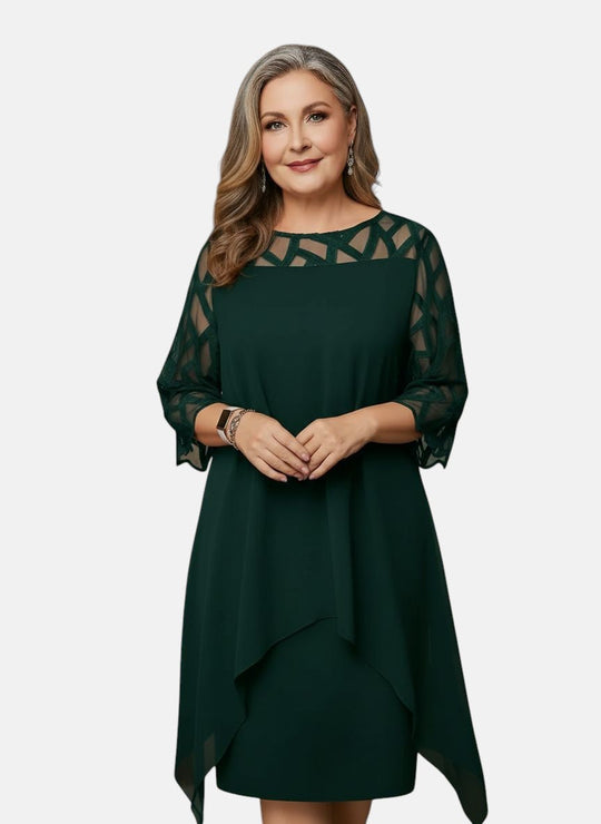 Elara™ | Elegante Comfortabele Midi Jurk