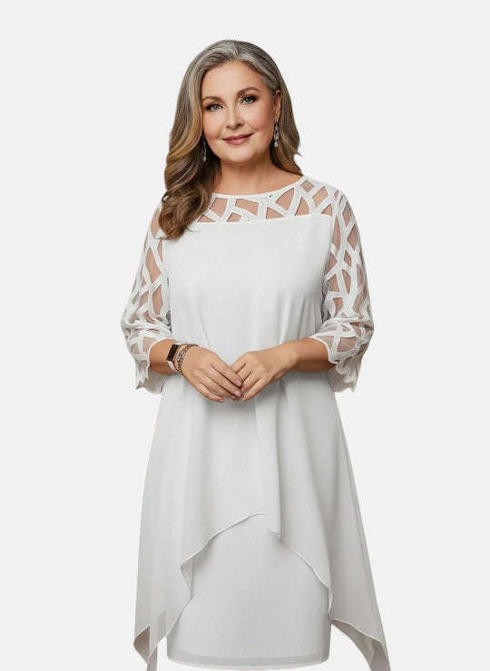 Elara™ | Elegante Comfortabele Midi Jurk