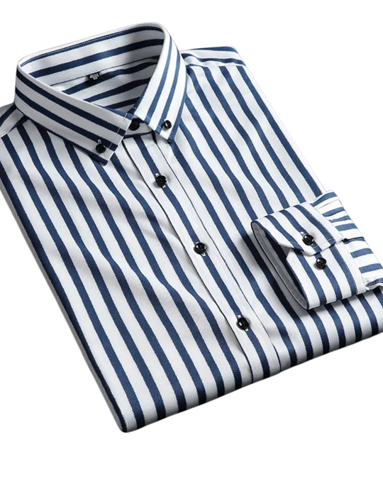 Givalli - Casual Gestreept Heren Shirt