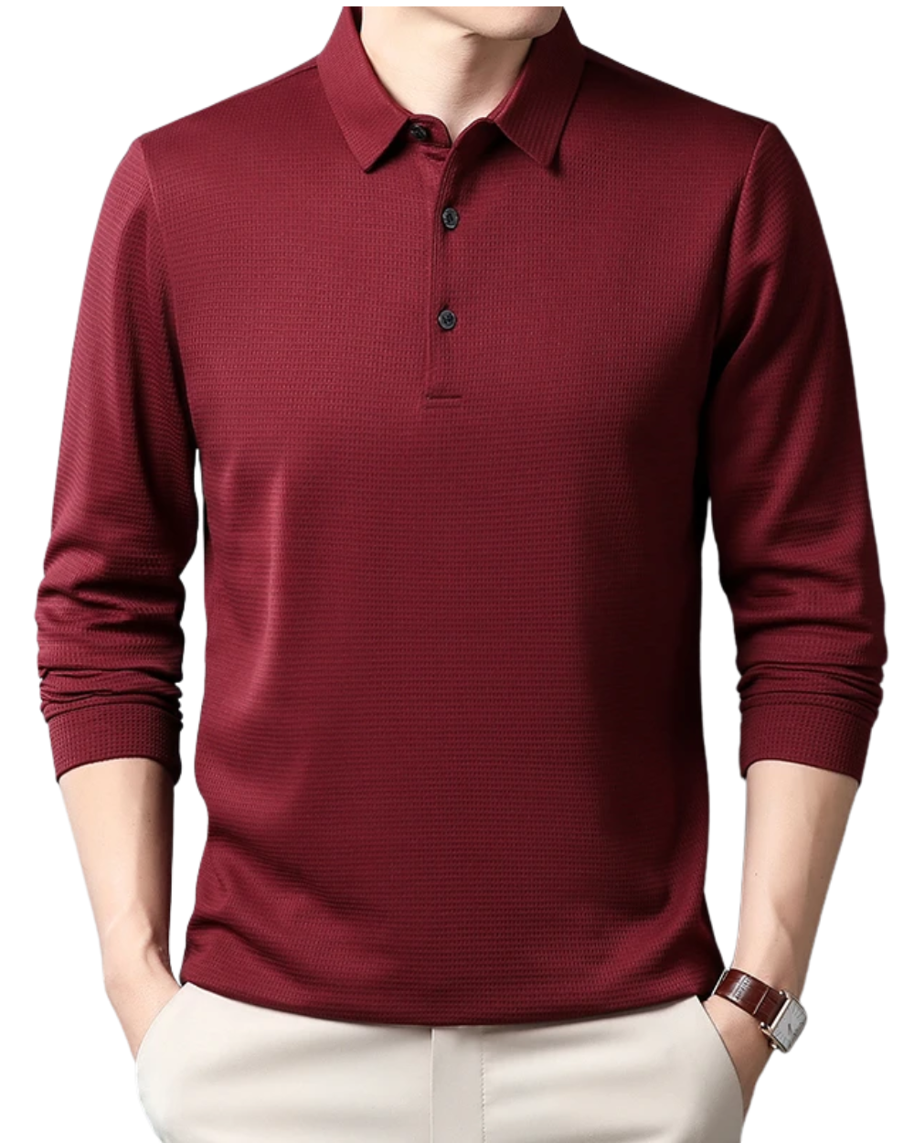 Stijlvolle poloshirt met lange mouwen