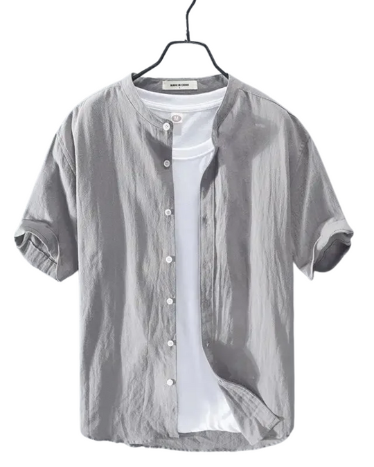 Katoenen en linnen zomershirt