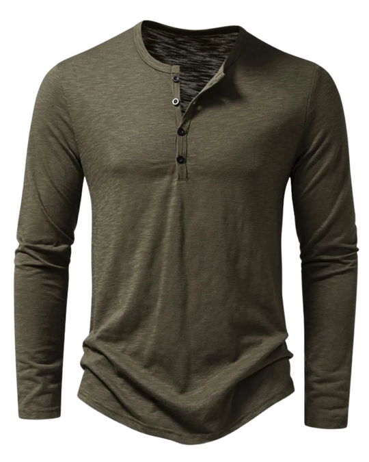 Lange mouwen katoenen poloshirt