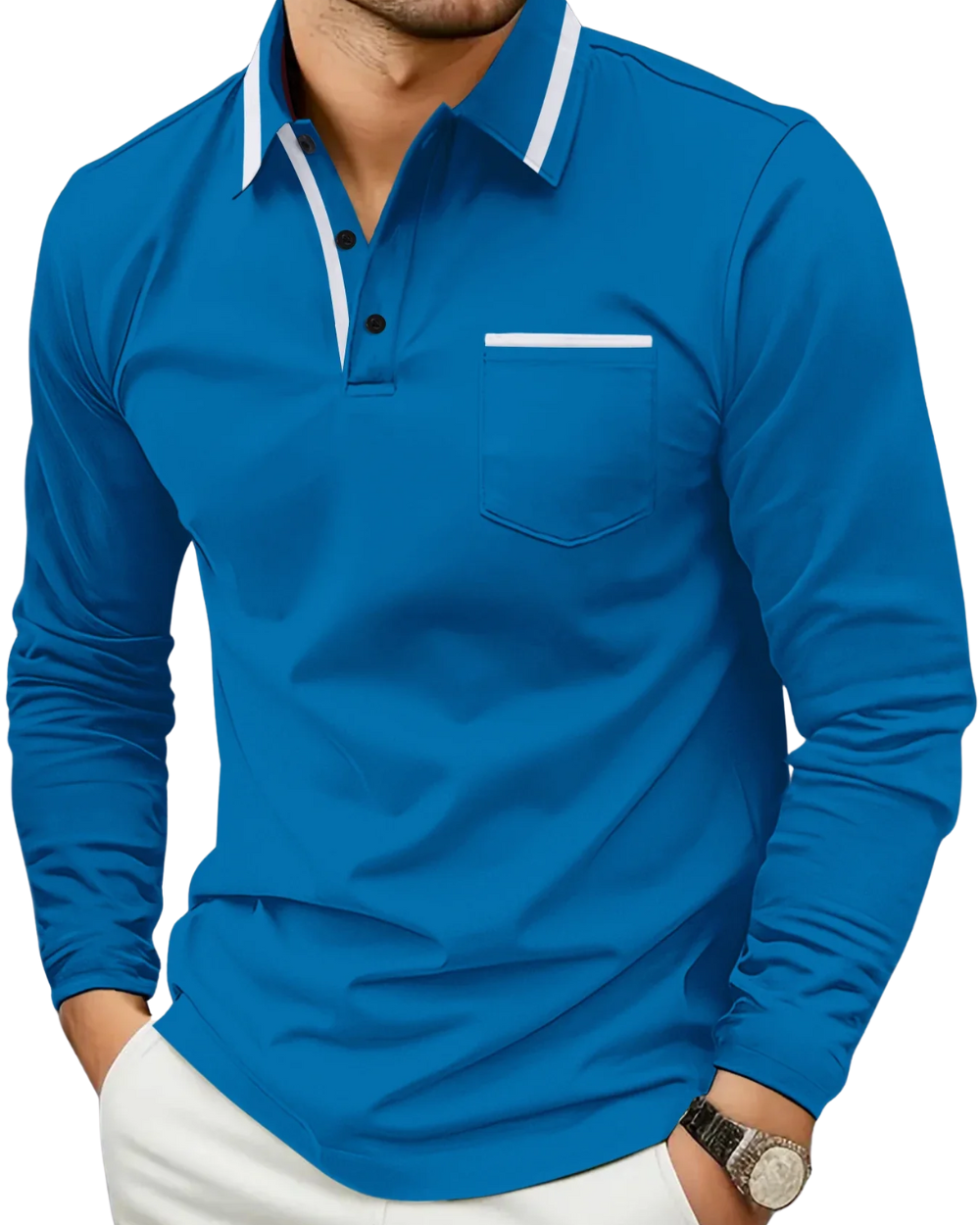 Relaxed Polo Sweater