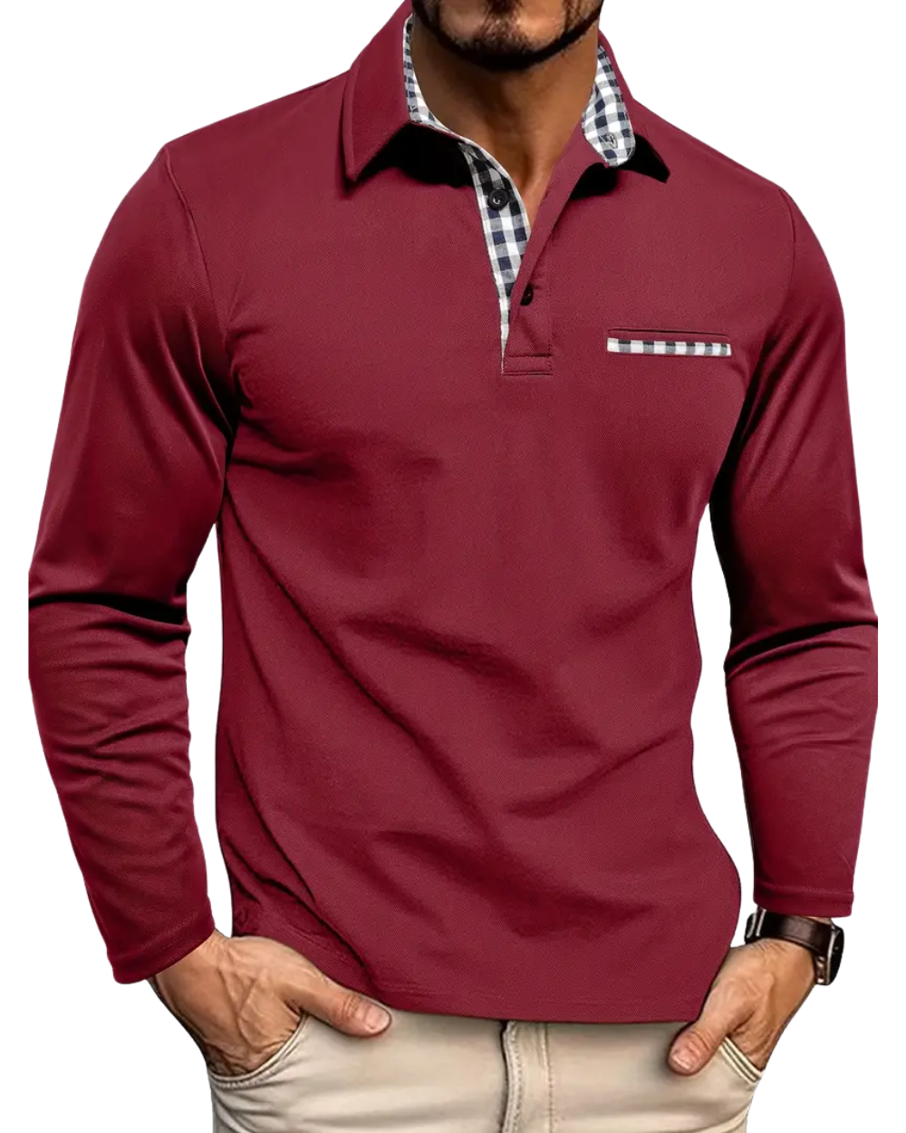 Lange Mouwen Poloshirt
