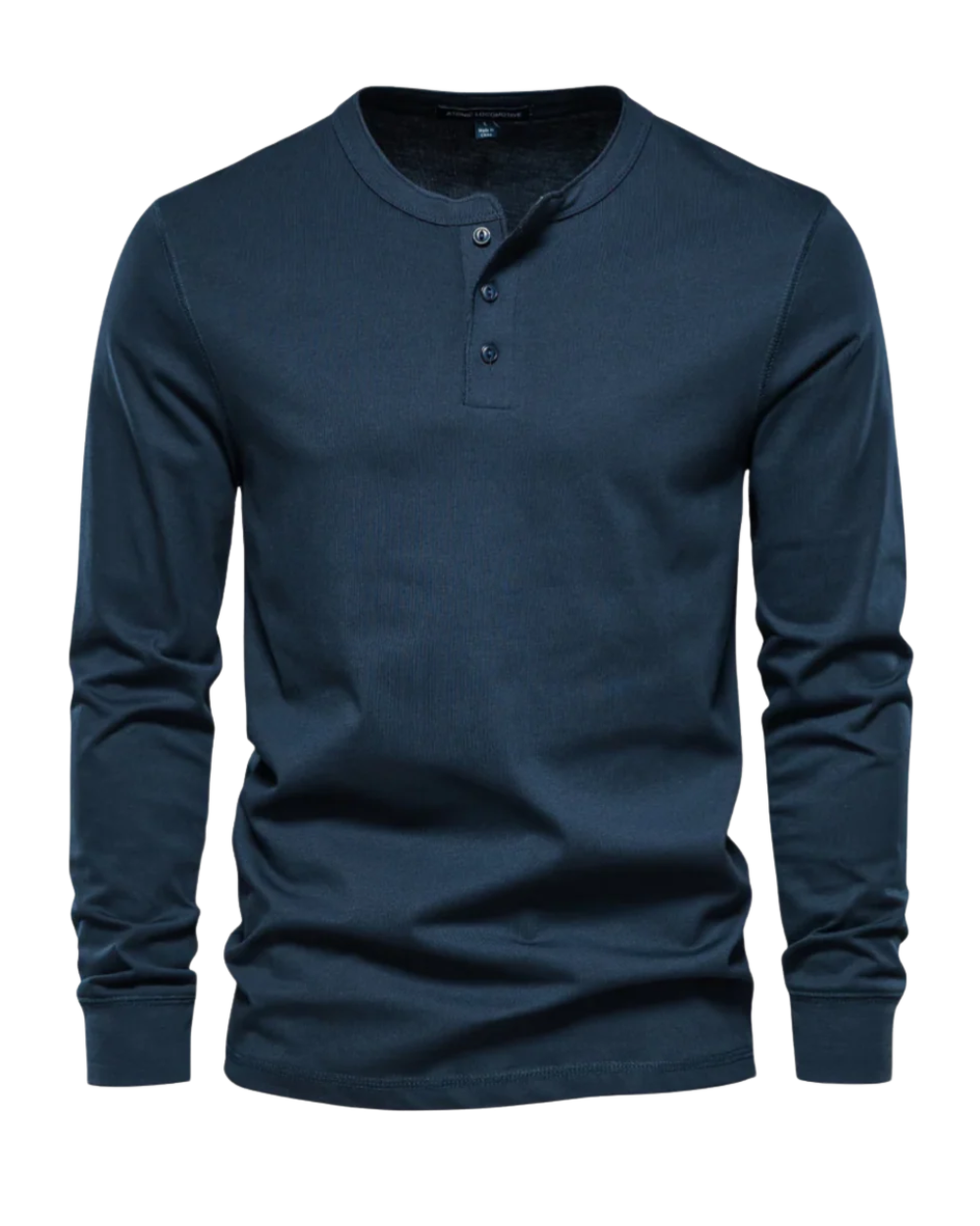 Stijlvolle Lange Mouwen Katoenen Henley