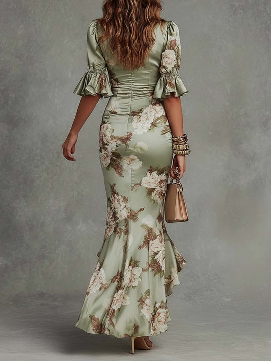 Elisea™ | Elegante Bloemen Maxi Jurk