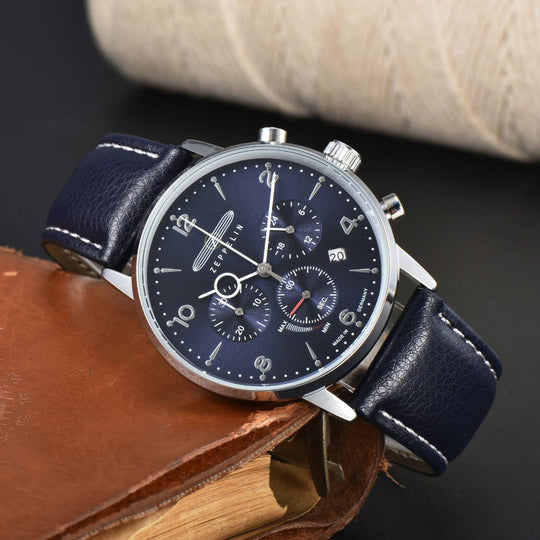 Zeppelin 100 Jaar Blauwe Chronograaf Watch