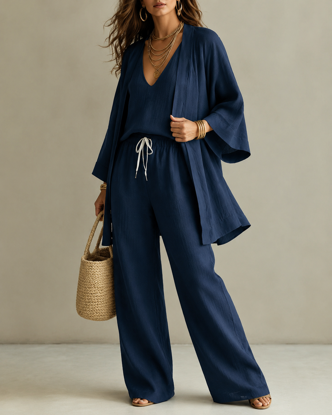 Amber™ | Relaxte 3-Delige Set Met Niet Doorschijnende Broek