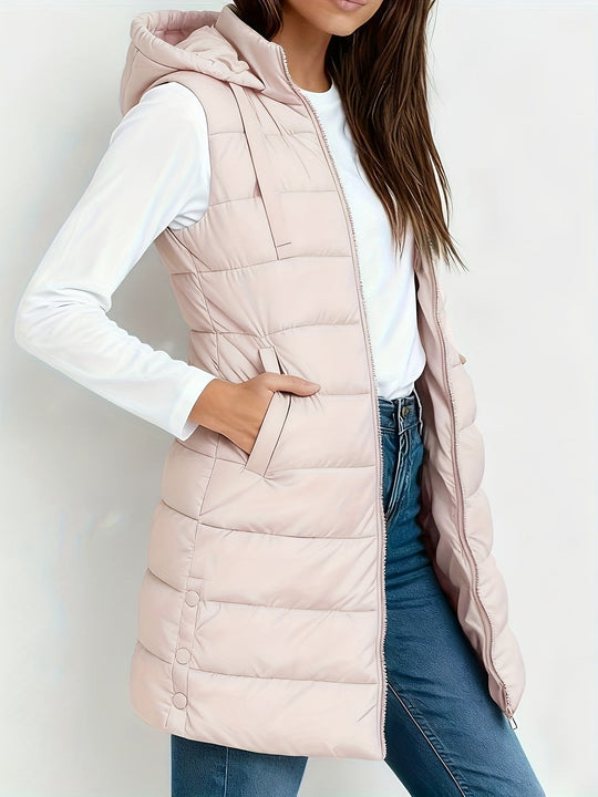 Tira™ | Elegante Gewatteerde Lange Bodywarmer