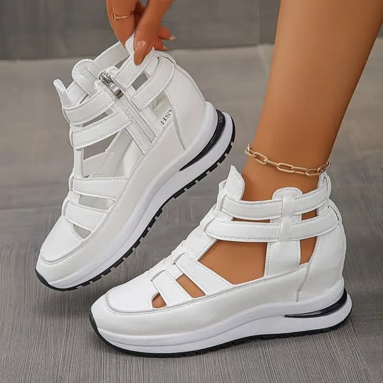 Vina™ | Stijlvolle uitgesneden platform sneakers