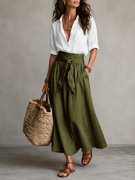 Liora™ | Elegante Blouse En Rok Set