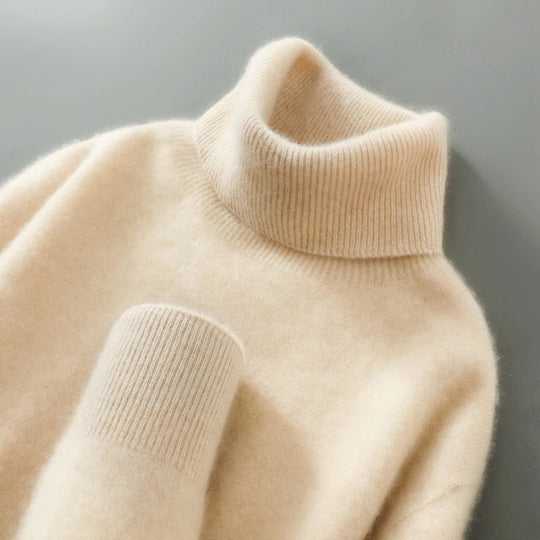 Elegante Collo Alto in Lana