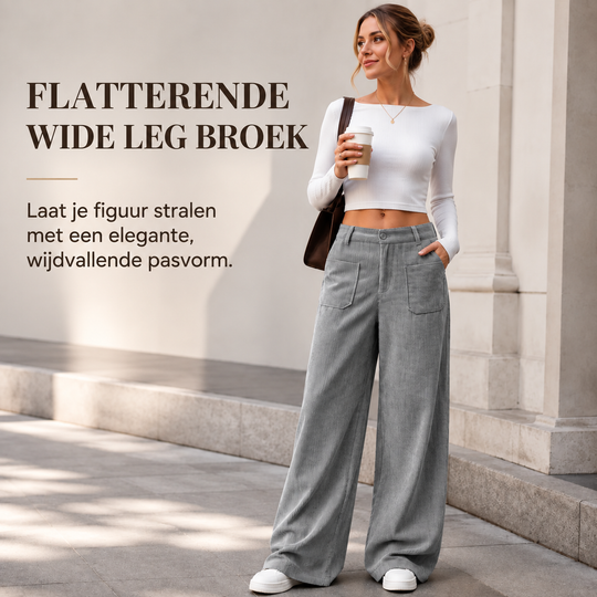 Noelle™ | Comfortabele Wijde Broek Met Zakken