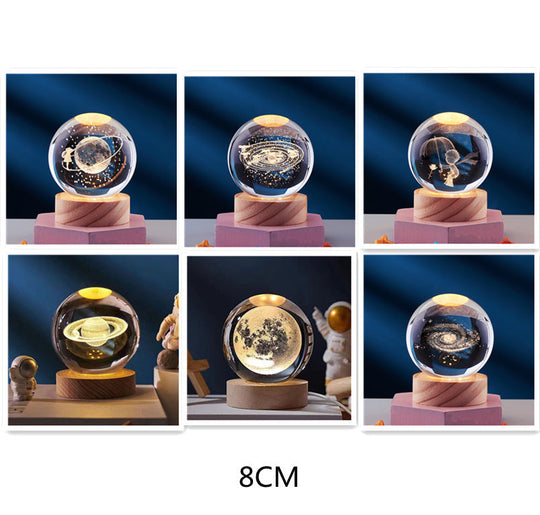 Spatio – Orb 3D Kristallen Nachtlamp