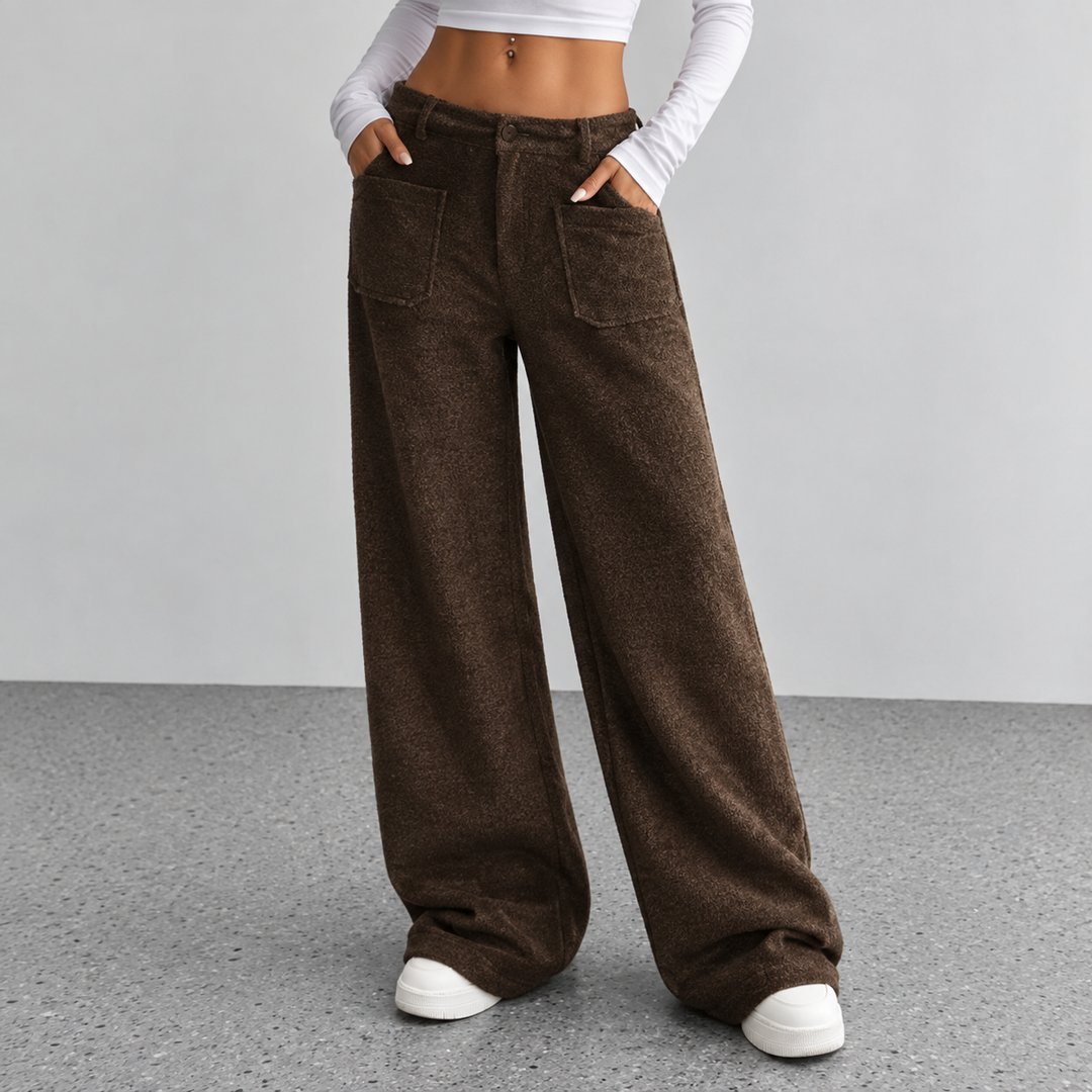 Noelle™ | Comfortabele Wijde Broek Met Zakken