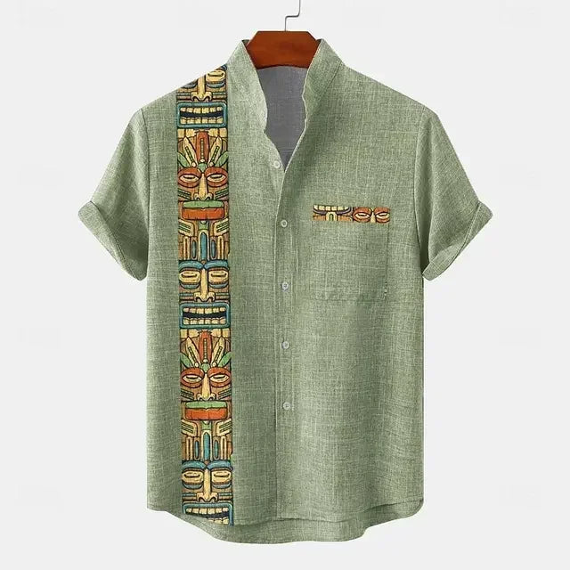 Retro Korte Mouwen T-shirt