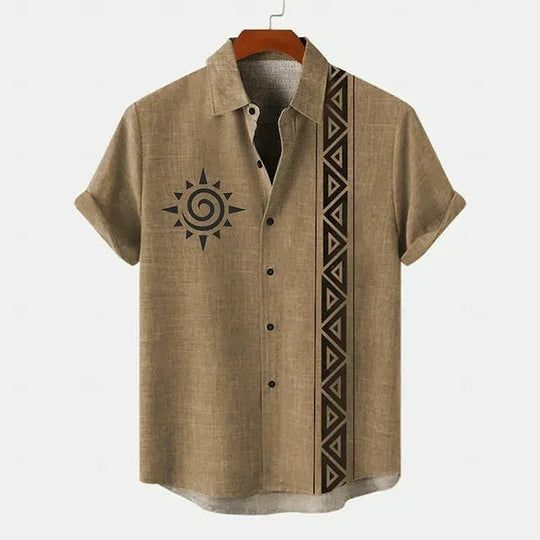 Retro Korte Mouwen T-shirt