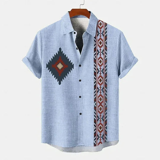 Retro Korte Mouwen T-shirt