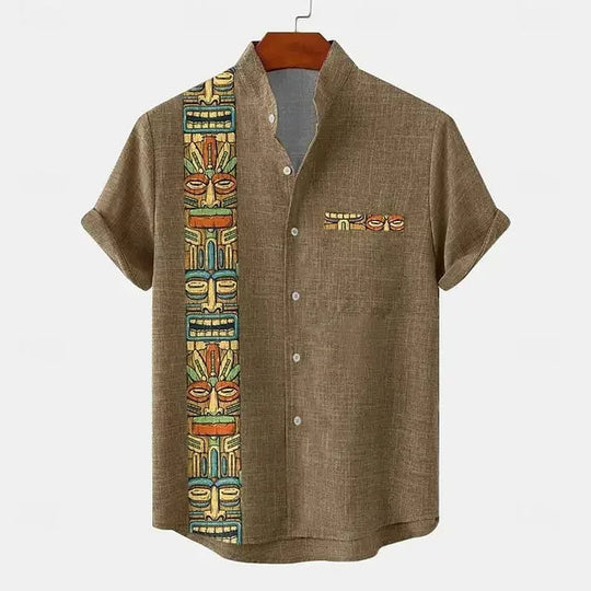 Retro Korte Mouwen T-shirt