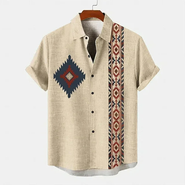 Retro Korte Mouwen T-shirt