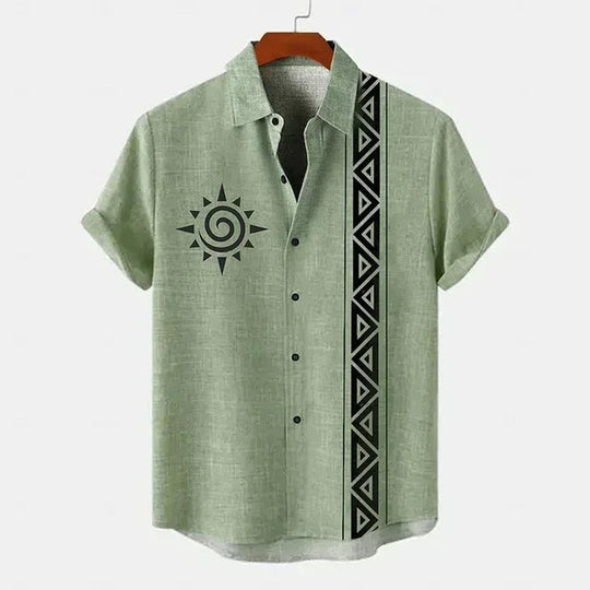 Retro Korte Mouwen T-shirt