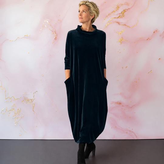 Leona™ | Elegante Fluwelen Maxi Jurk