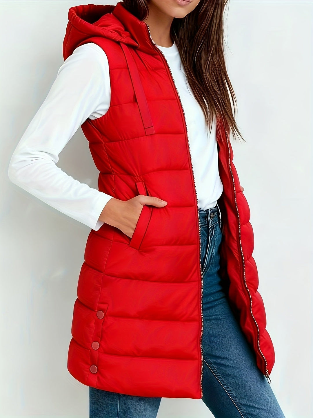 Tira™ | Elegante Gewatteerde Lange Bodywarmer