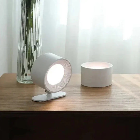 Multifunctionele Draadloze Wandlamp Oplaadbaar & Dimbaar met 360° Rotatie
