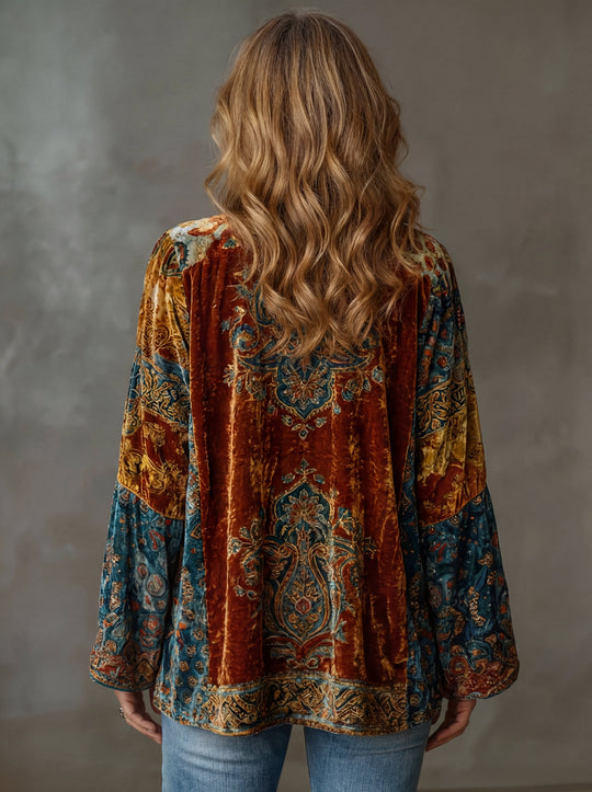 Nera™ | Elegante vintage print kimono