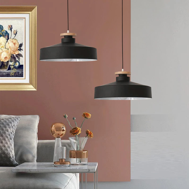 Scandinavische Houten Hanglamp | Moderne Minimalistische Plafondlamp