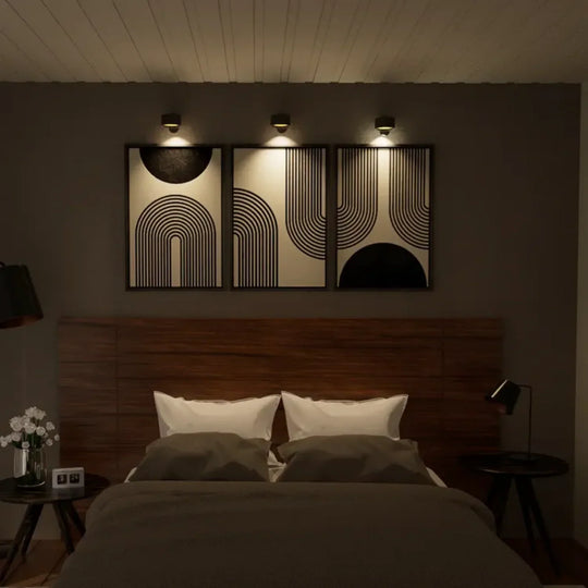 Multifunctionele Draadloze Wandlamp Oplaadbaar & Dimbaar met 360° Rotatie