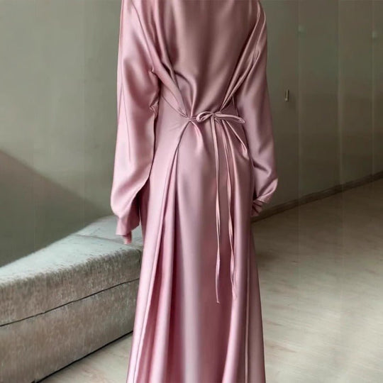 Remu™ | Elegante satijnen maxi jurk