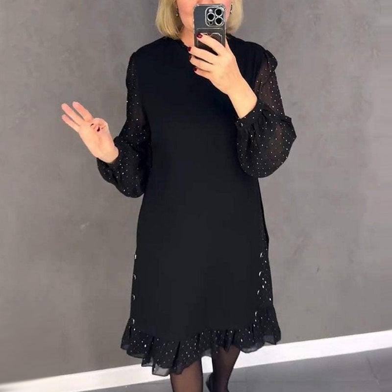 Mara™ | Elegante jurk met chiffon mouwen