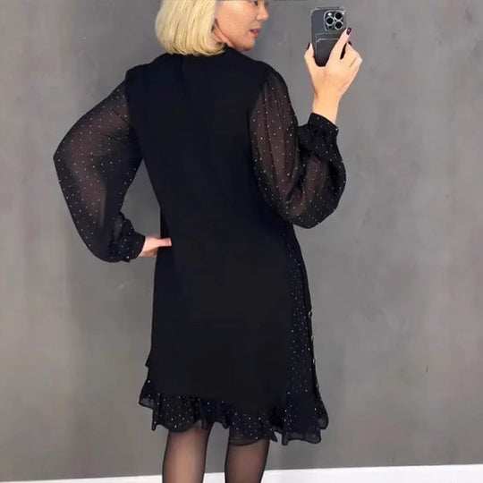 Mara™ | Elegante jurk met chiffon mouwen