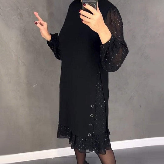 Mara™ | Elegante jurk met chiffon mouwen