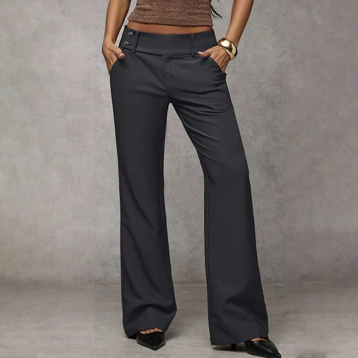 Sanne™ | Elegante Wijde Pijp Broek