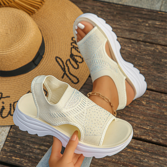 Maris™ | Ademende Plateau Sandalen