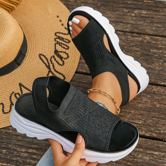 Maris™ | Ademende Plateau Sandalen