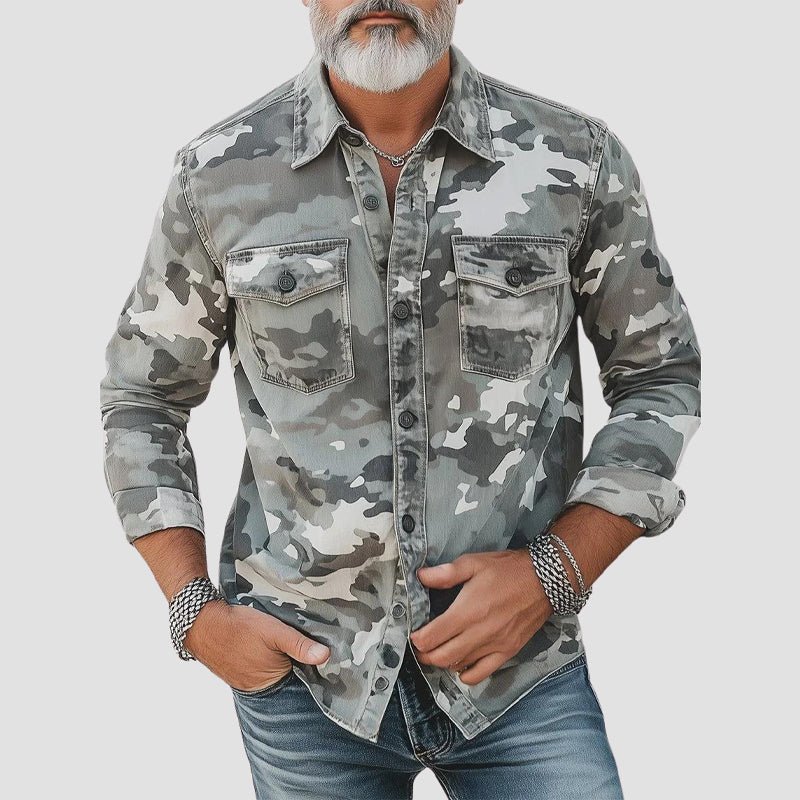 Stijlvol Camouflage Overhemd voor Heren