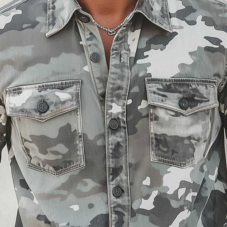 Stijlvol Camouflage Overhemd voor Heren