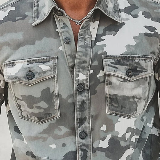 Stijlvol Camouflage Overhemd voor Heren