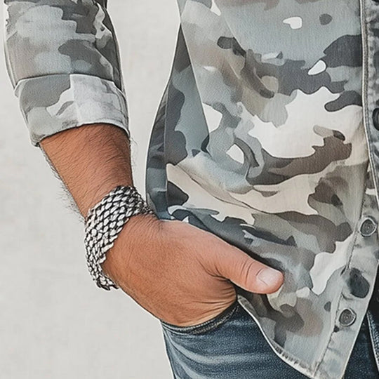 Stijlvol Camouflage Overhemd voor Heren