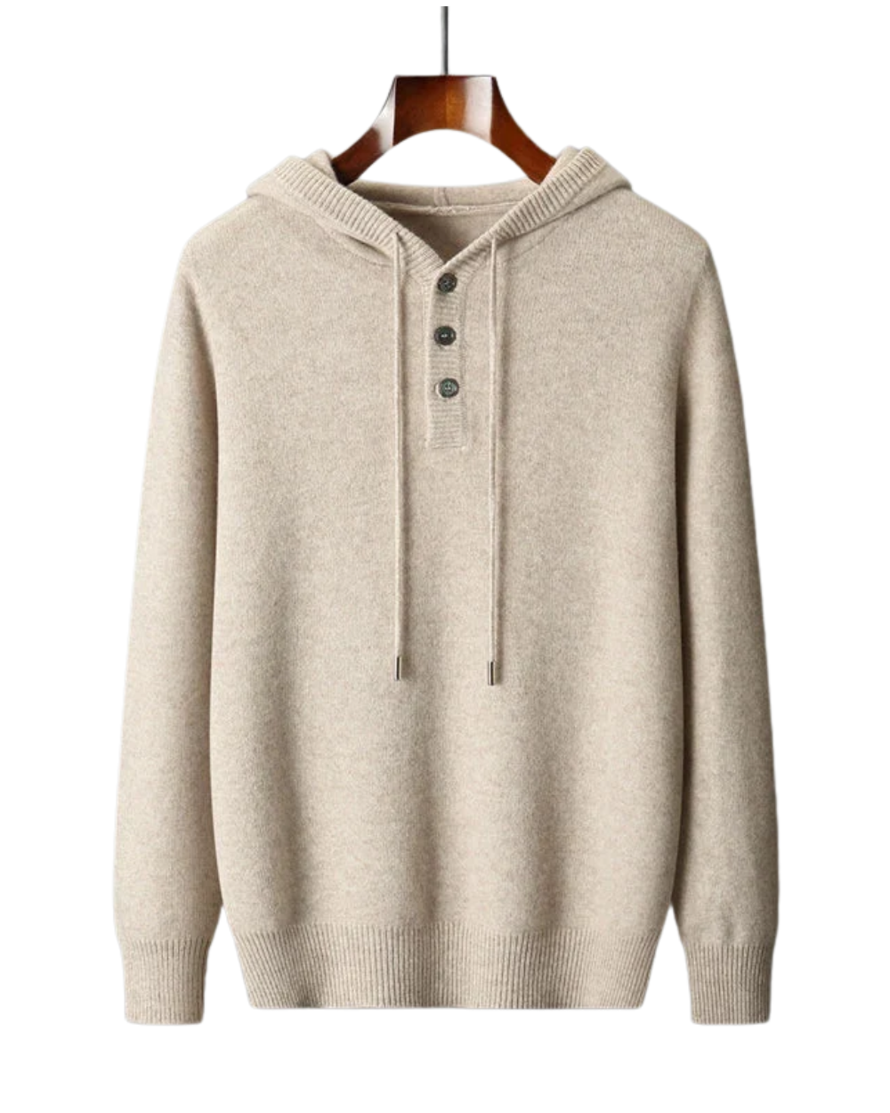 Stijlvolle merinowollen hoodie