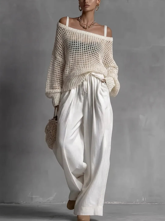 Clarisse™ | Off Shoulder Tweedelige Set